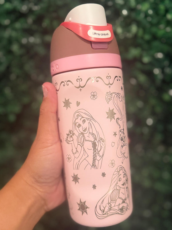 Rapunzel-Inspired Engraved Owala FreeSip – Personalized